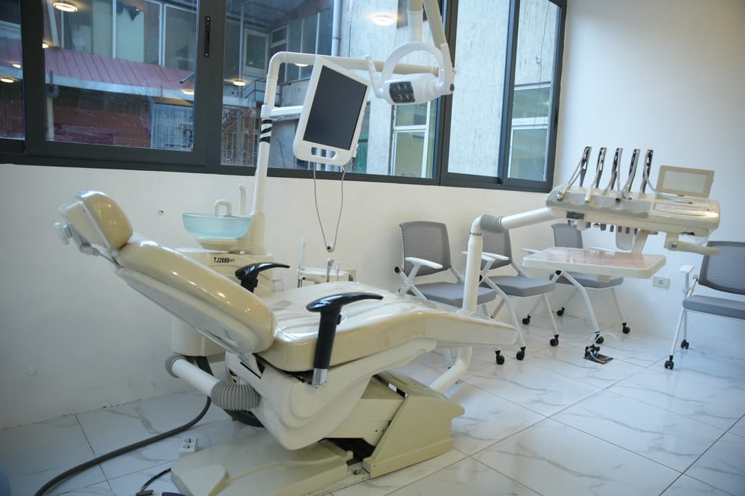 Dental chair and instruments